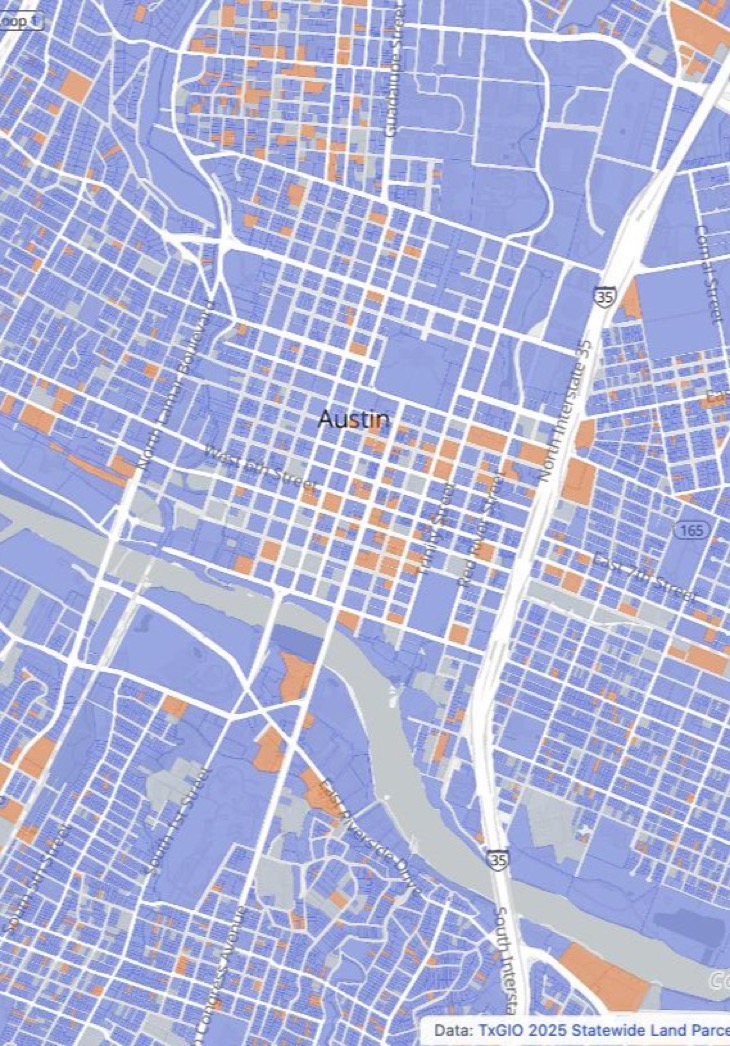 texas parcel map, interactive map, 13.5 million parcels, property ownership, maplibre, pmtiles, cloudflare